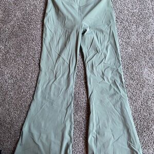 Women's Green Flared Pants